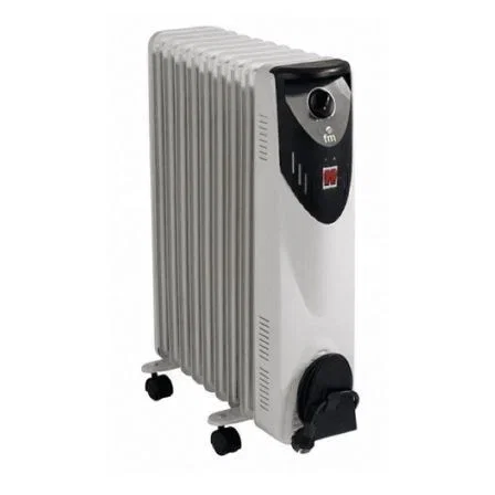 FM Radiador de Aceite RW-20 de 2000 W con 9 Elementos e Humidificador de Regalo